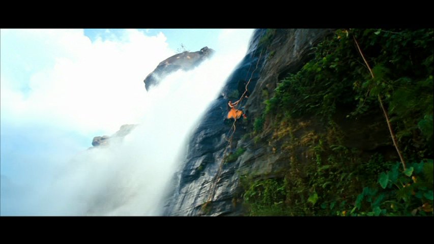 Beera and Ragini at waterfall